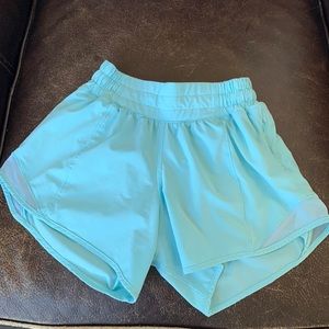 Icing Blue Lululemon Hotty Hot Shorts